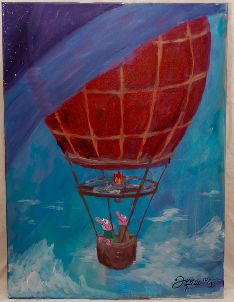 The Balloon - Original Painting by Goosnav (24x18 in)