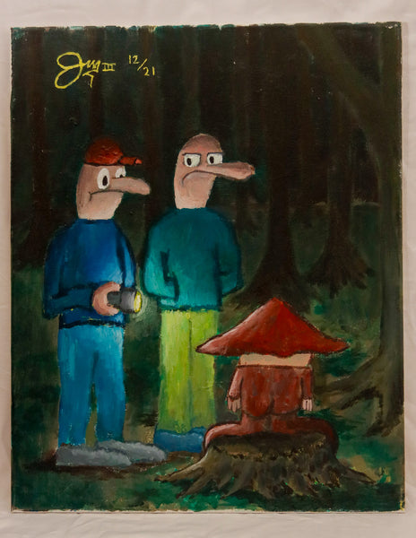Gnome of the Wood - Original Painting by Goosnav (20x16 in)